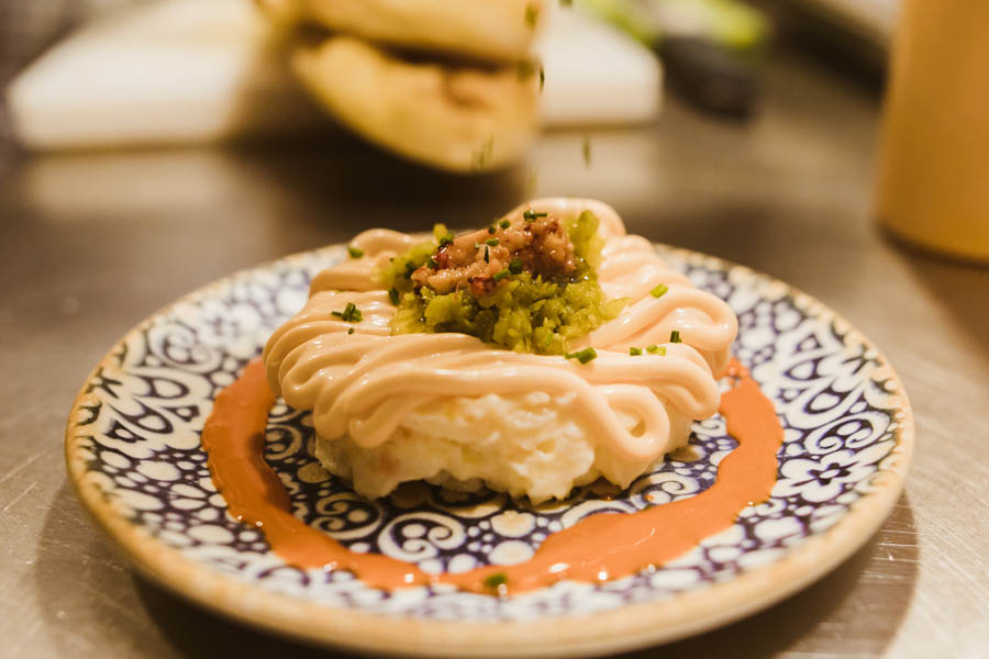 Tapa de ensaladilla Imagen de tapa de ensaladilla